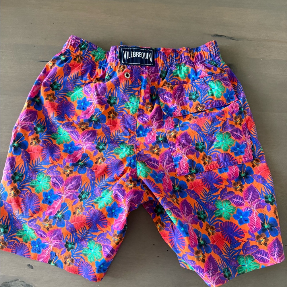 Boys Vilebrequin Size 10 Vibrant Floral Swim Shorts